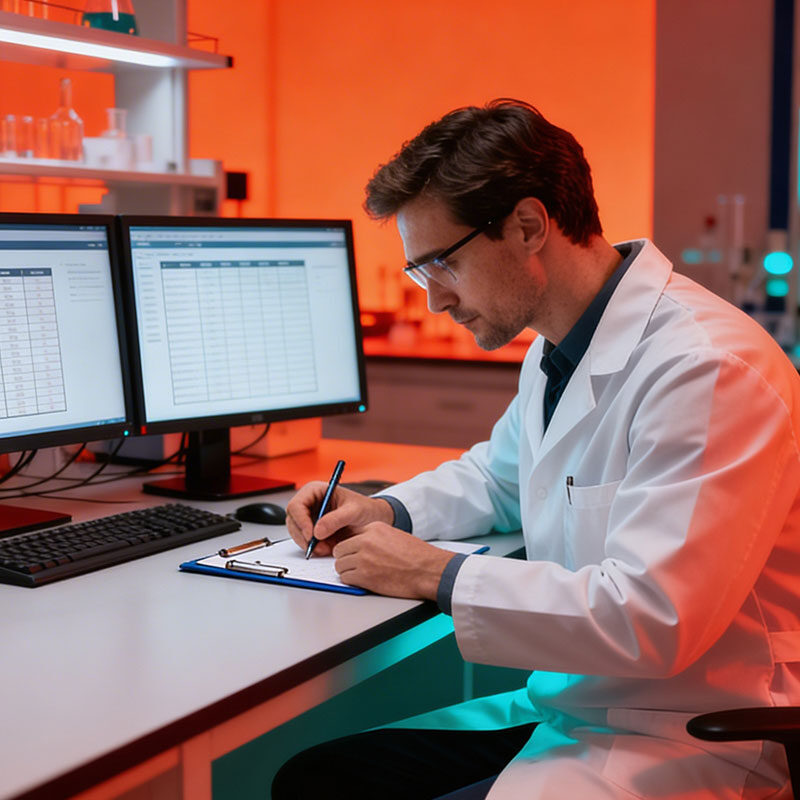 man in a lab using RCM automation
